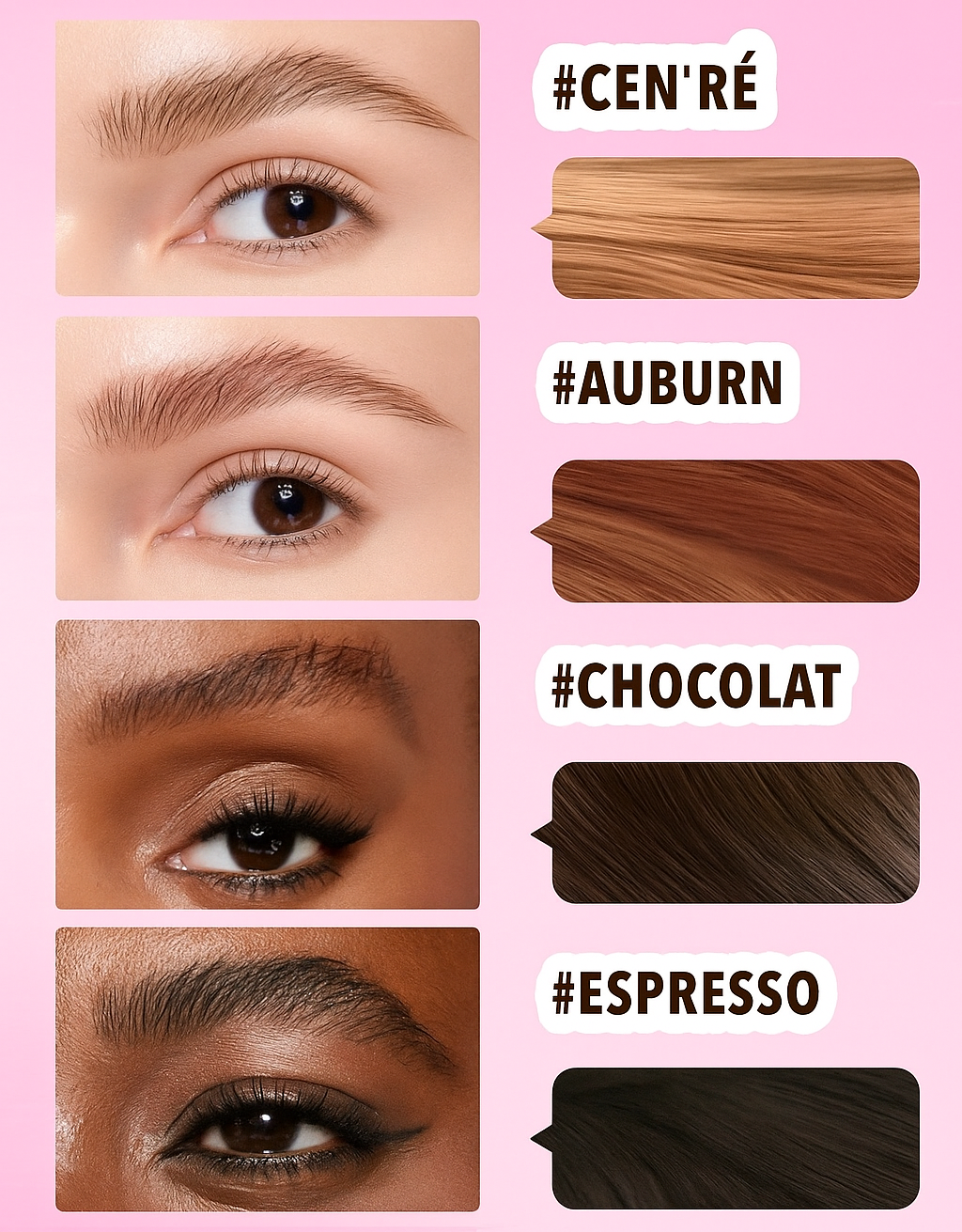 Sourcils 3D – Duo Teinture & Brosse Pro