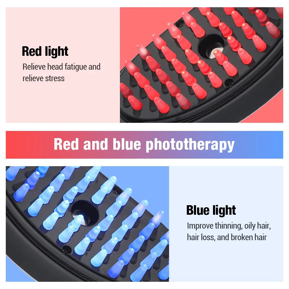 Brosse Thérapeutique Capillaire à LED