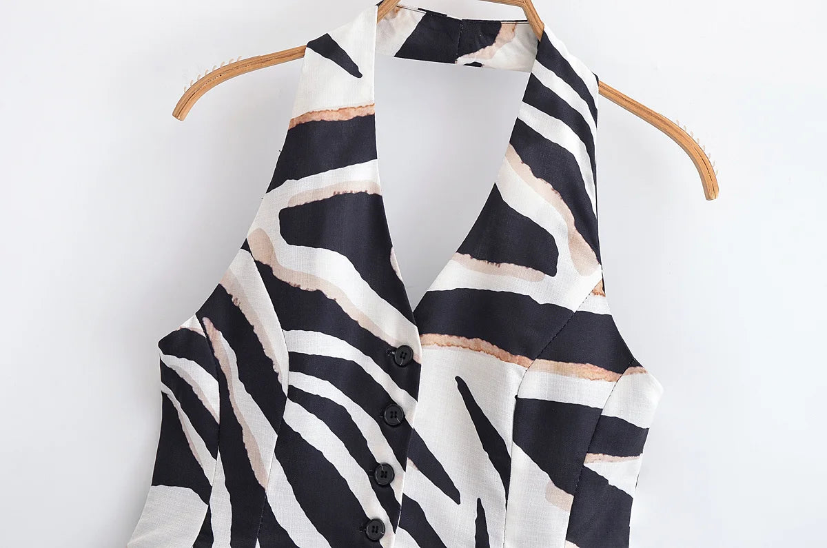 Ensemble Femme Élégance Zebra