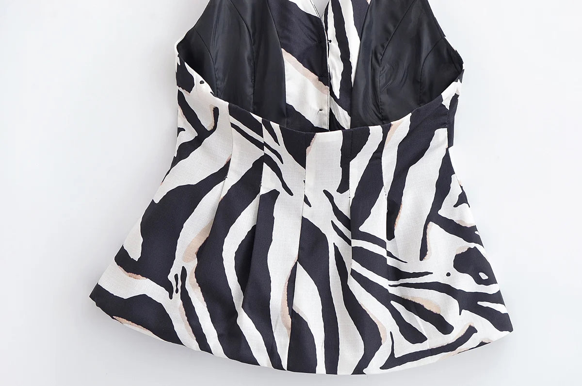 Ensemble Femme Élégance Zebra