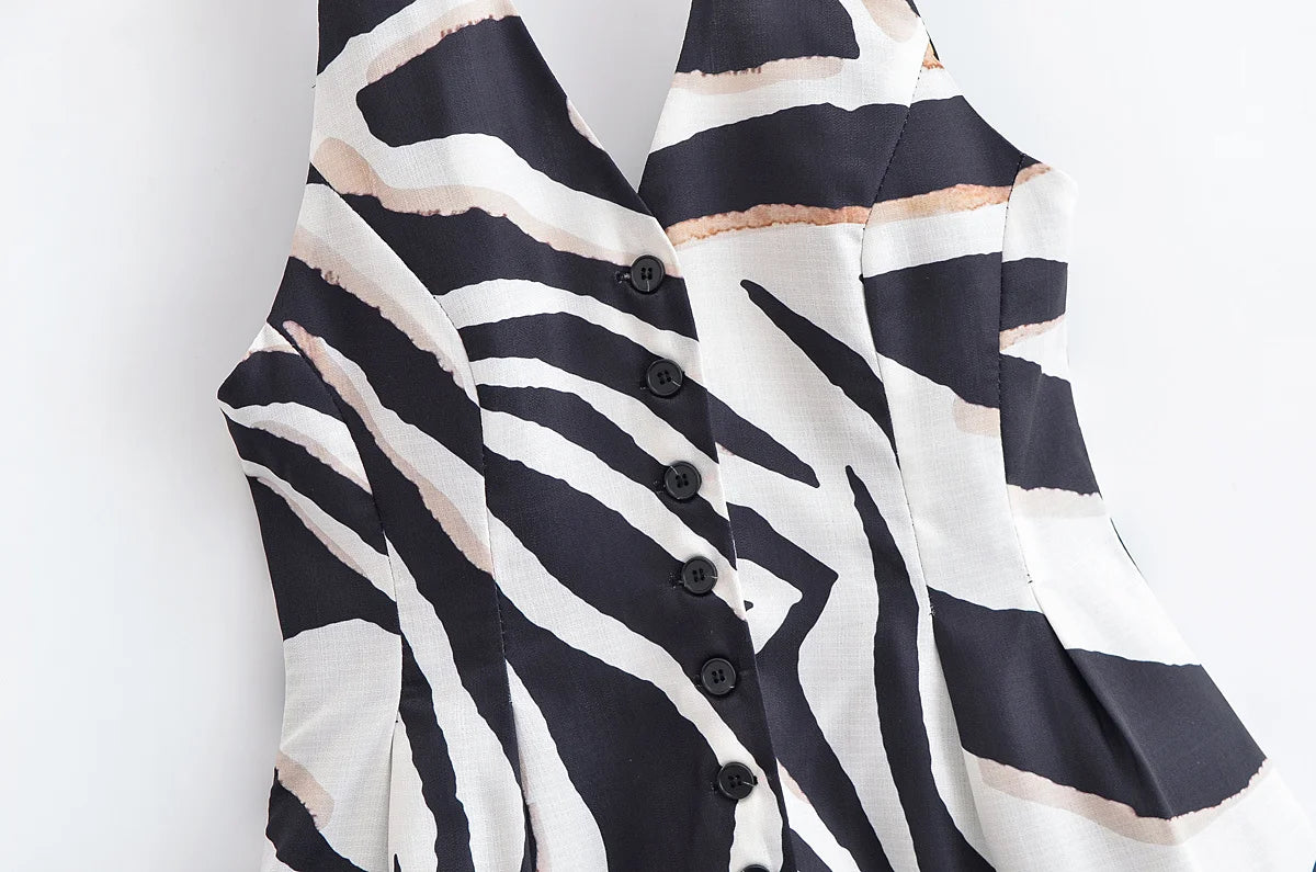 Ensemble Femme Élégance Zebra