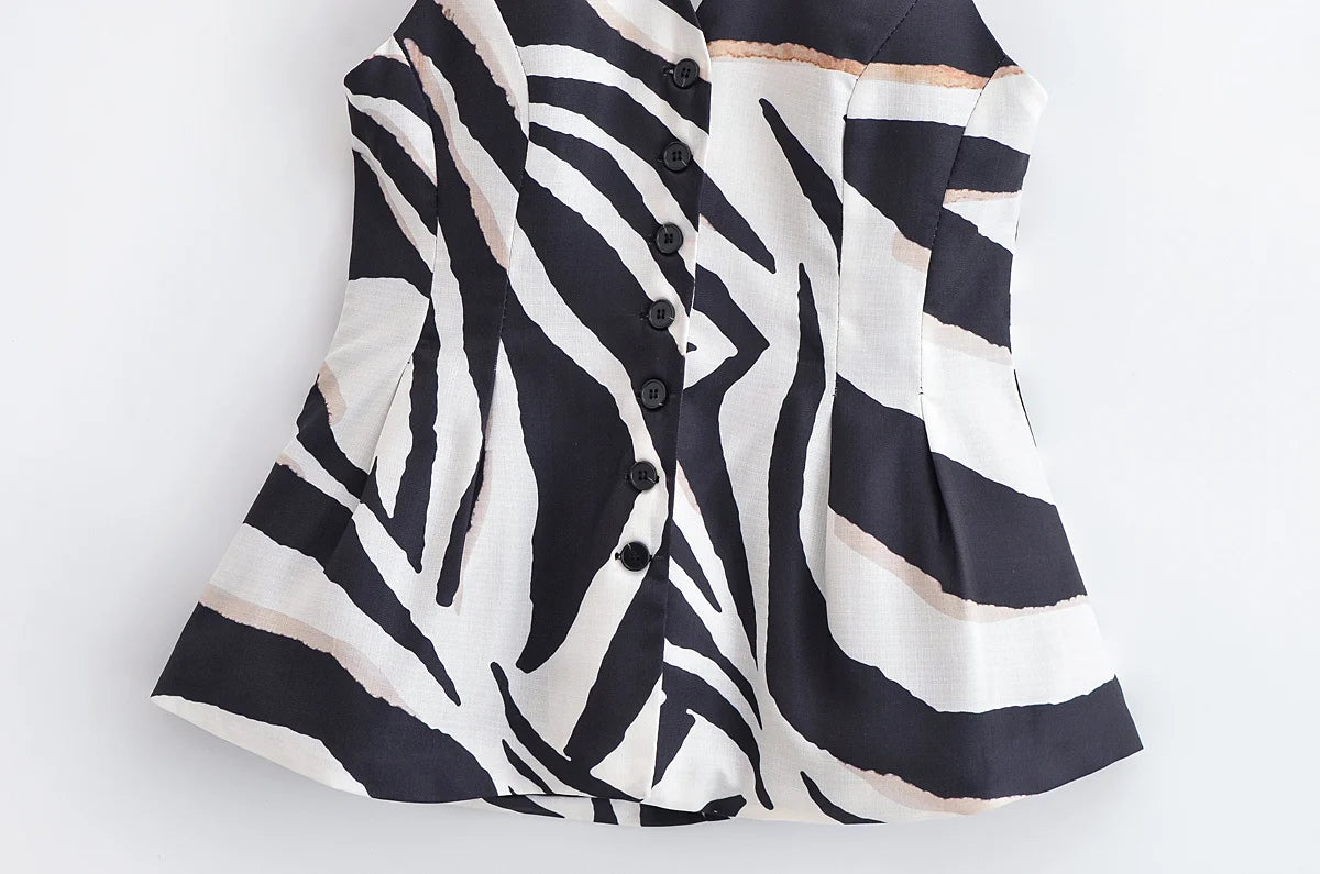 Ensemble Femme Élégance Zebra