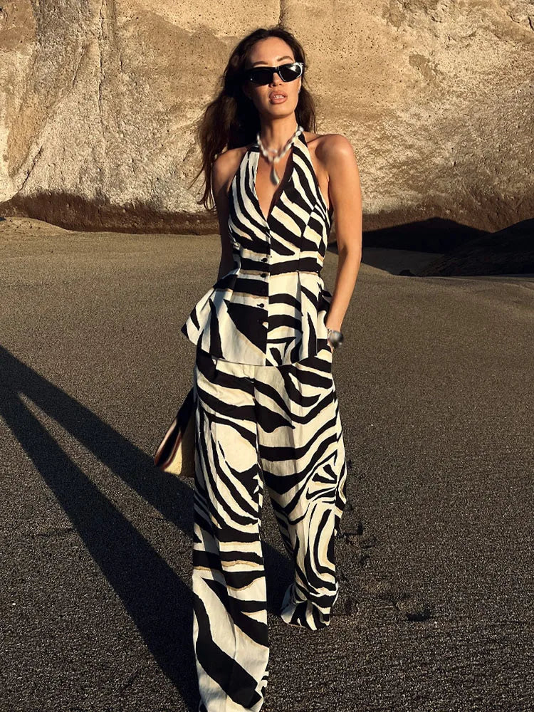 Ensemble Femme Élégance Zebra