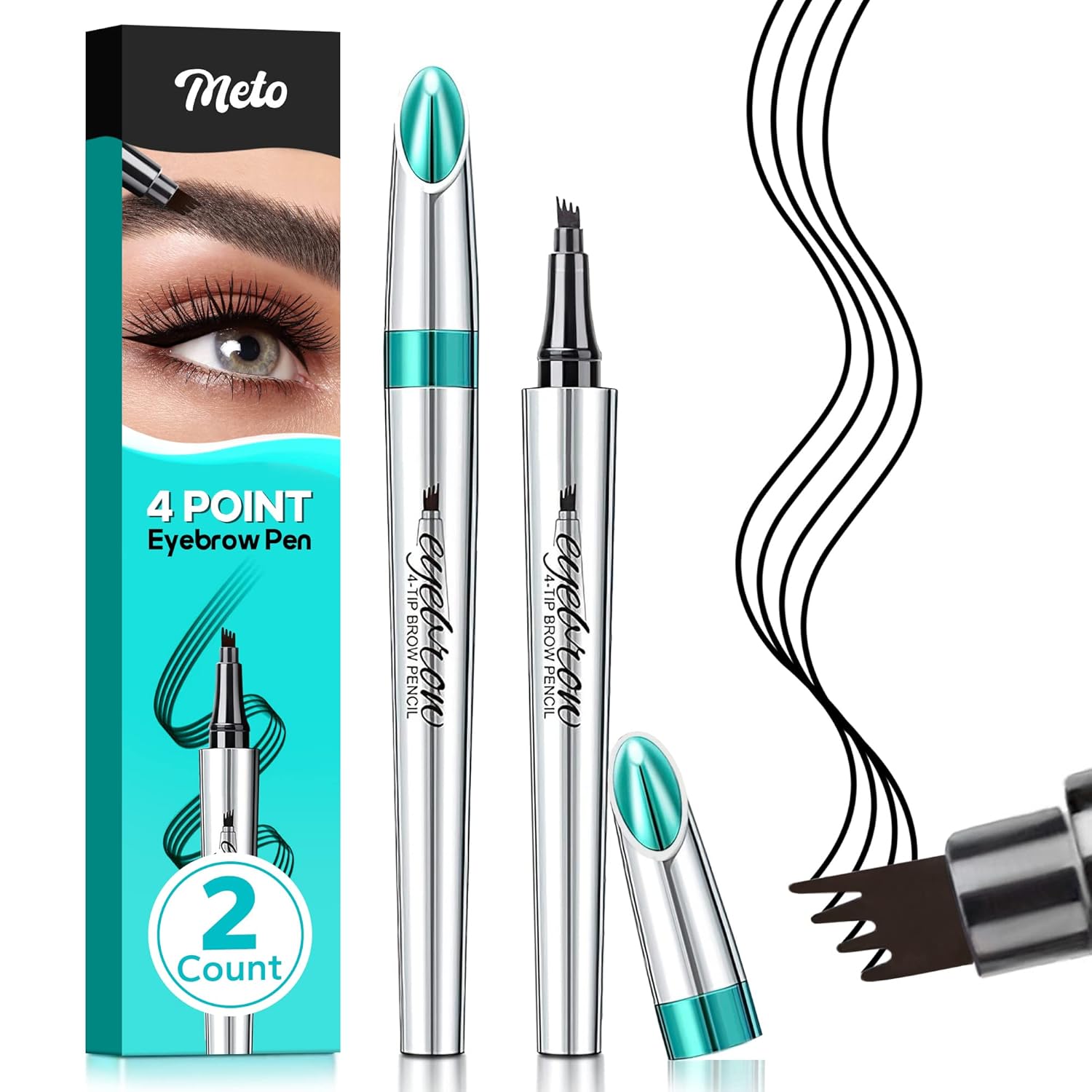 Crayon à sourcils ultra-fin 4 pointes - Effet Tatouage