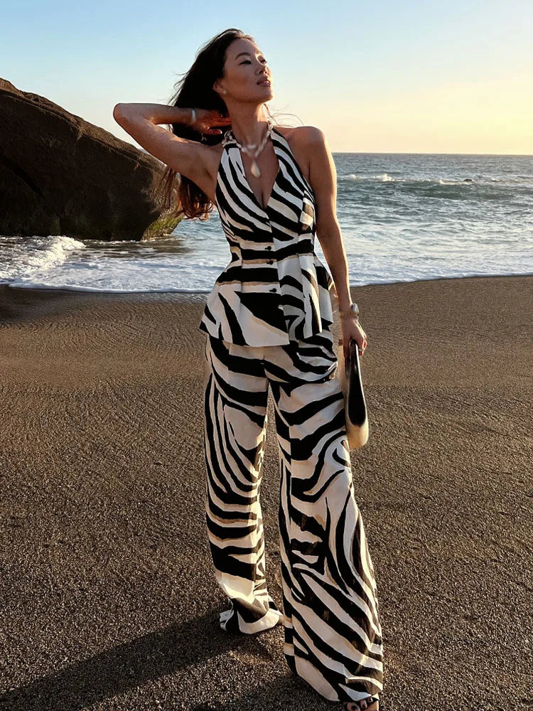 Ensemble Femme Élégance Zebra