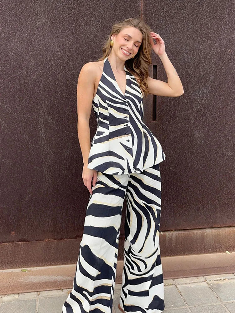Ensemble Femme Élégance Zebra