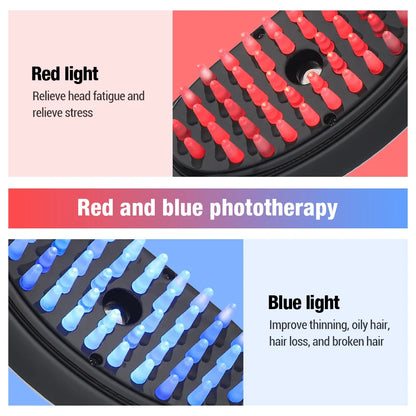 Brosse Thérapeutique Capillaire à LED