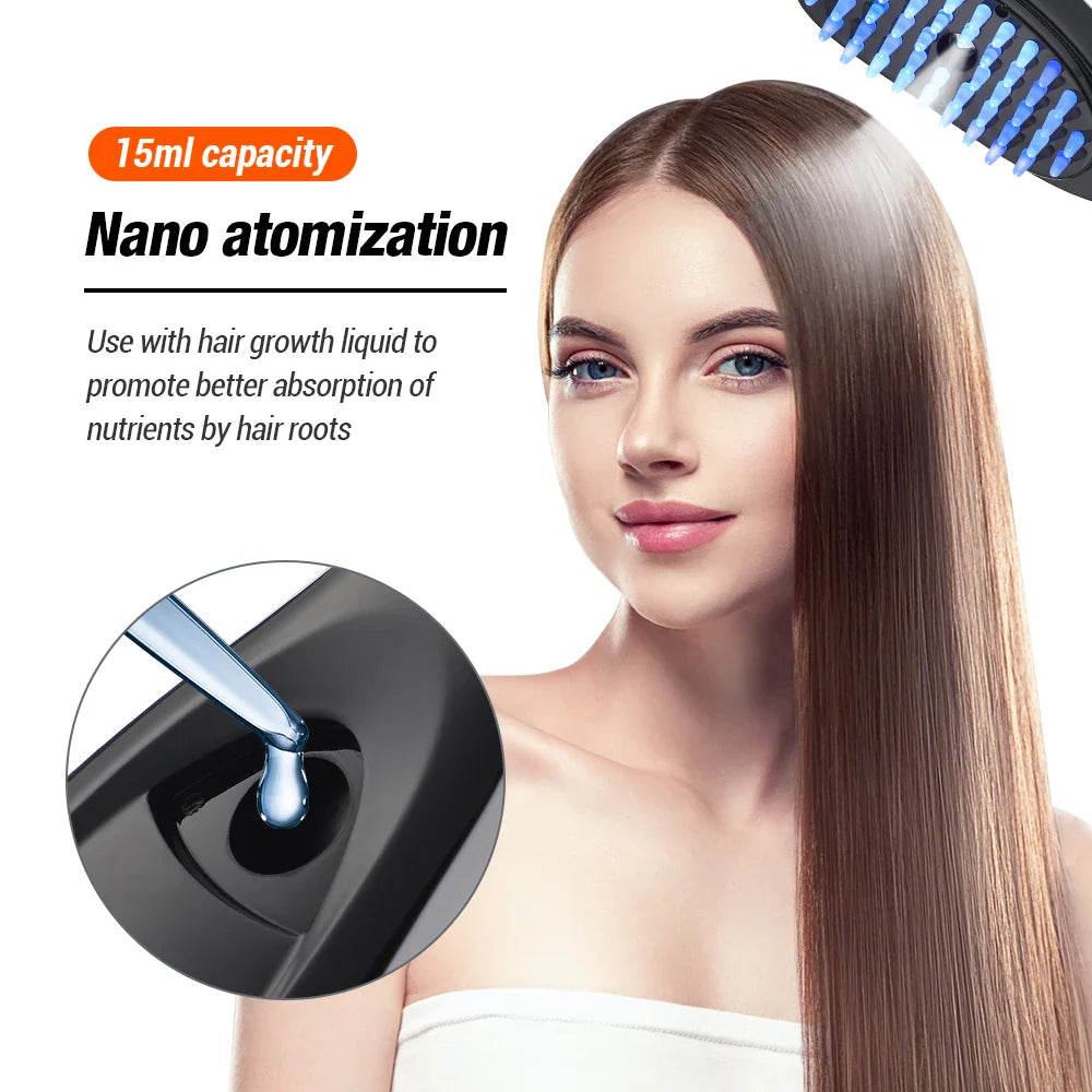 Brosse Thérapeutique Capillaire à LED