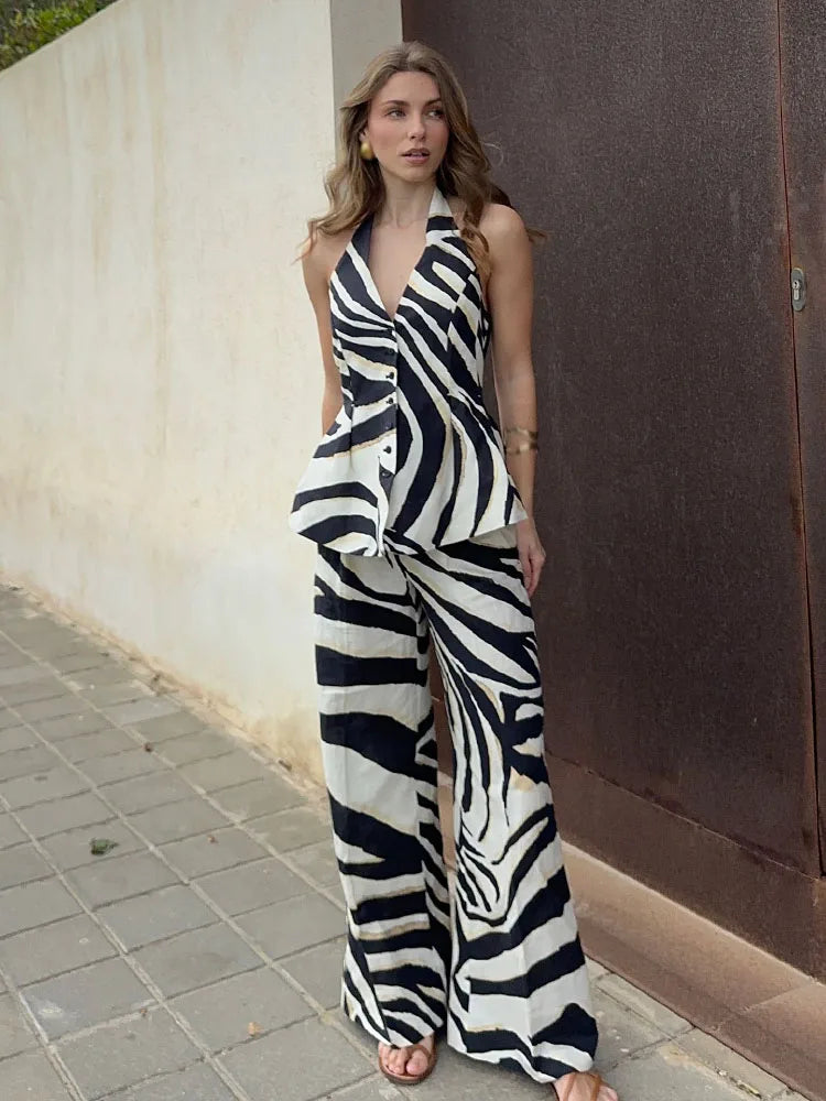 Ensemble Femme Élégance Zebra
