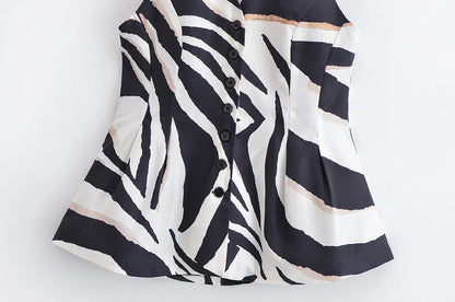 Ensemble Femme Élégance Zebra