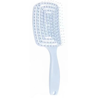 Brosse de Massage Élastique – Brosse à Démêler Creuse & Séchage Rapide