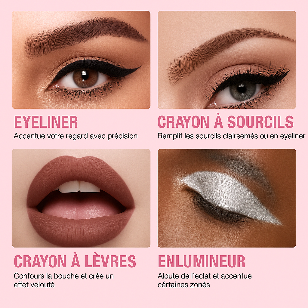 Stylo de Maquillage Multifonction - 4 en 1